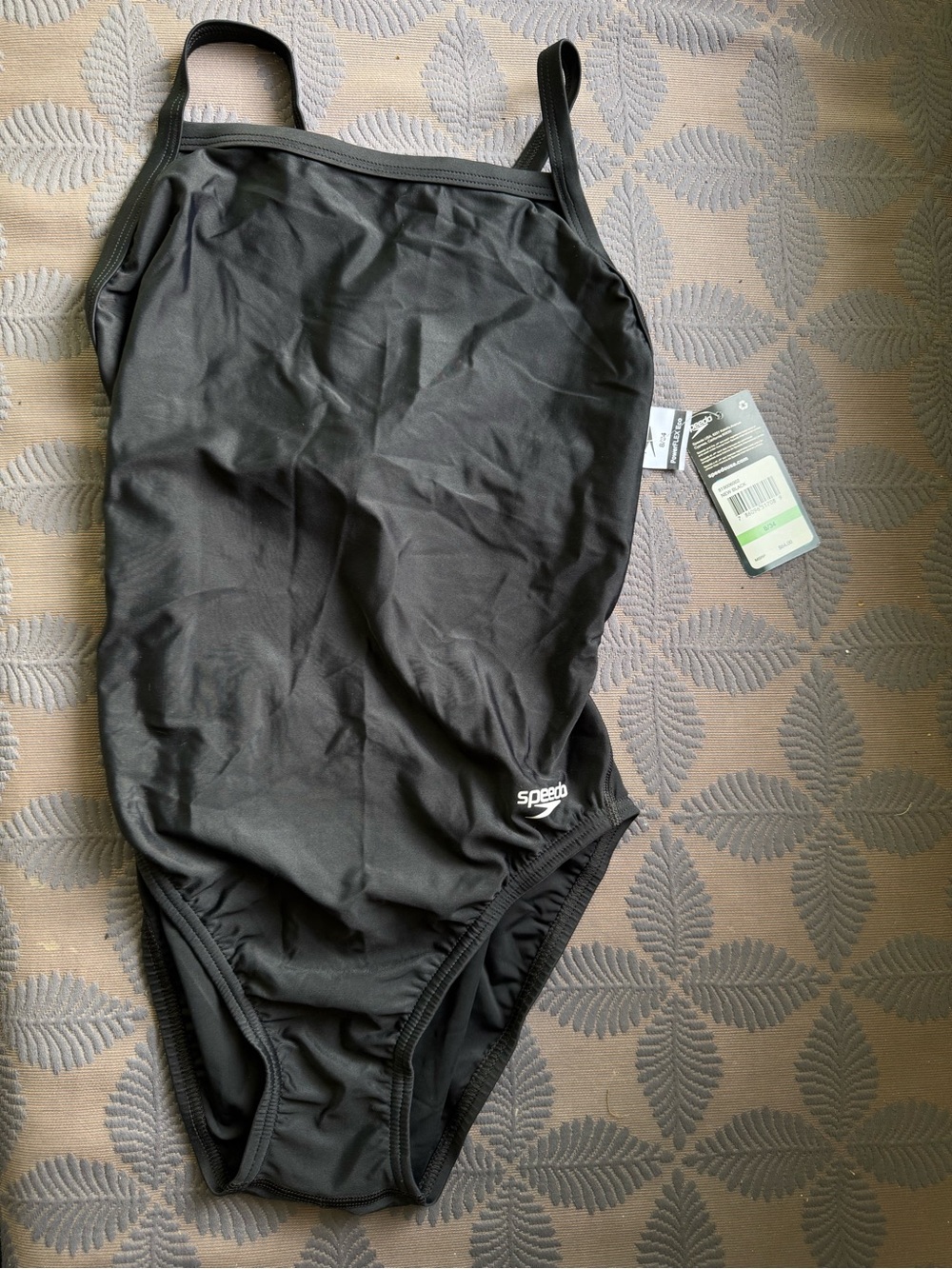 Speedo Black Performance One-Piece Swimsuit